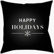Livabliss Happy Holidays PHDHH-001 18"L x 18"W Pillow