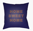 Livabliss Home Sweet Home PLAID-017 18"L x 18"W Pillow