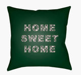 Surya Home Sweet Home PLAID-018  18"L x 18"W Fabric