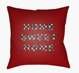 Surya Home Sweet Home PLAID-019  18"L x 18"W Fabric