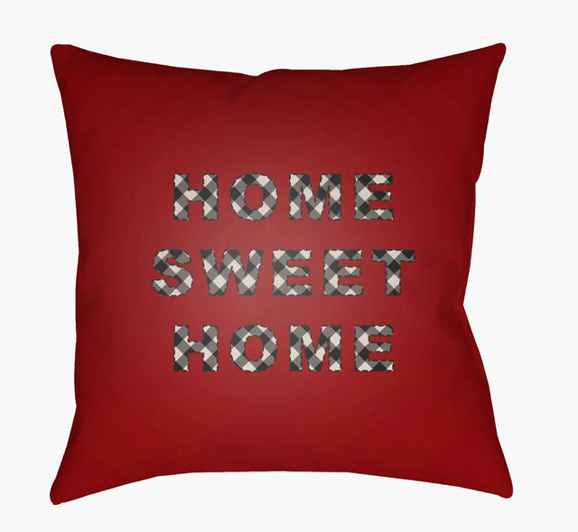 Surya Home Sweet Home PLAID-019  18"L x 18"W Fabric