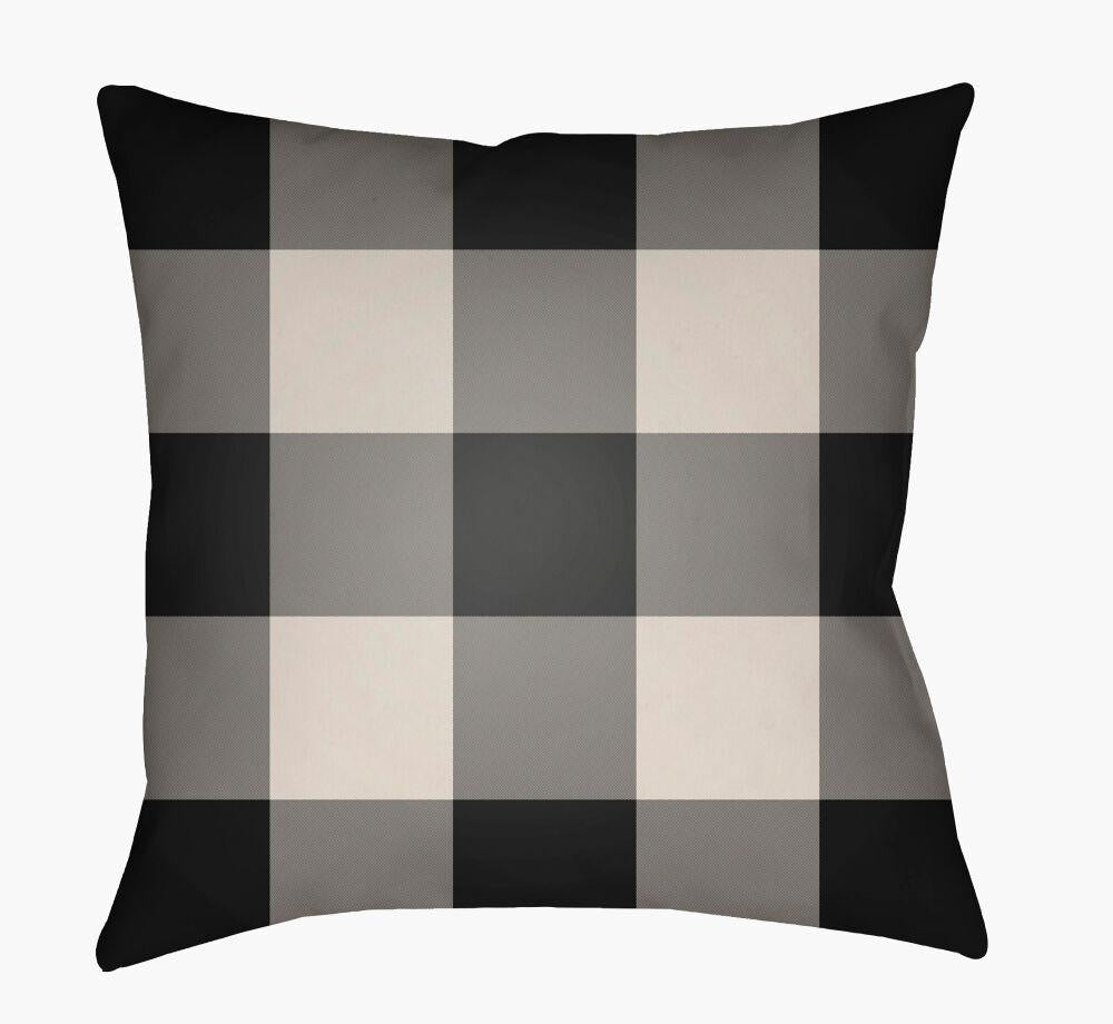 Surya Checker PLAID-030  18"L x 18"W Fabric