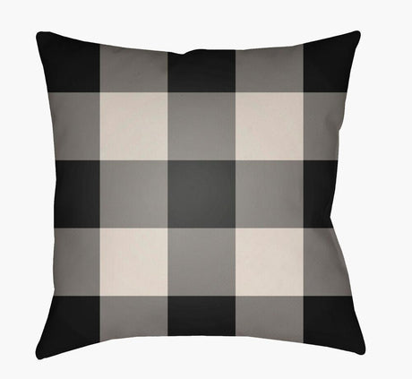 Surya Checker PLAID-030  20"L x 20"W Fabric