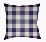 Surya Checker PLAID-031  20"L x 20"W Fabric