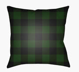Surya Checker PLAID-032  18"L x 18"W Fabric