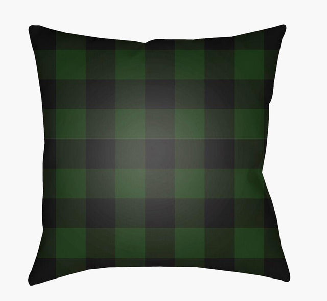 Surya Checker PLAID-032  18"L x 18"W Fabric