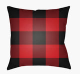 Surya Checker PLAID-033  18"L x 18"W Fabric
