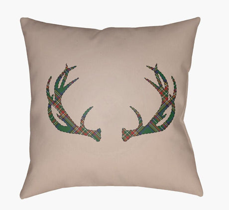 Surya Antlers PLAID-035  20"L x 20"W Fabric