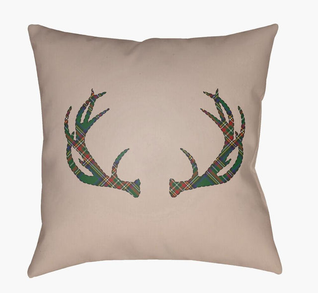 Surya Antlers PLAID-035  20"L x 20"W Fabric