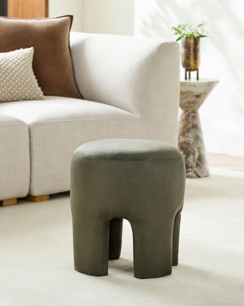 Surya Ploom PLOM-002 18"H x 16"W x 16"D Bench/Ottoman/Stool
