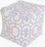 Surya Rain POUF-286 Dark Blue;Light Gray 18"H x 18"W x 18"D Fabric