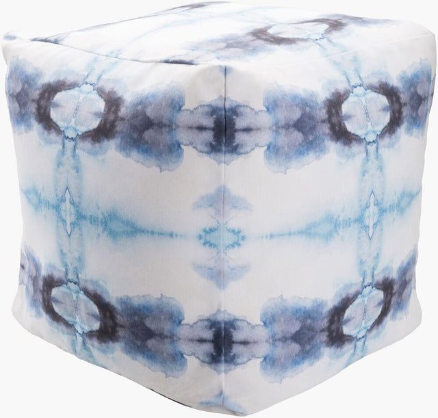 Surya Agua POUF-1051  18"H x 18"W x 18"D Fabric