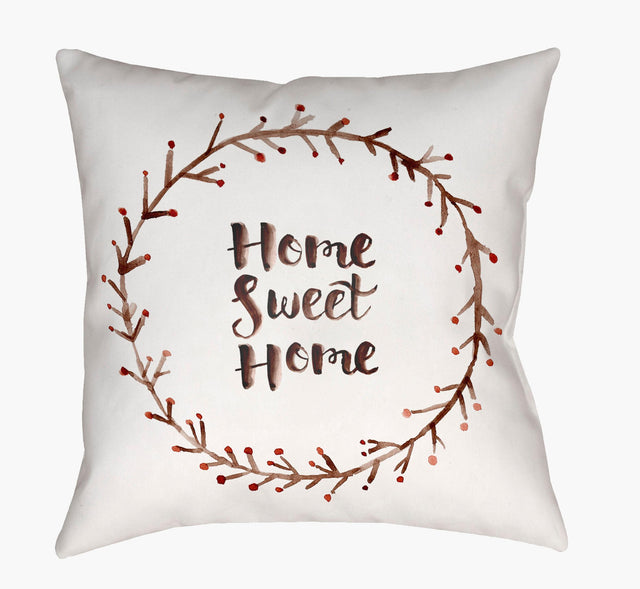 Livabliss Home Sweet Home II QTE-019 20"L x 20"W Pillow