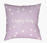Livabliss Happy Days QTE-039 18"L x 18"W Pillow