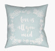 Surya Love All You Need QTE-043  18"L x 18"W Fabric