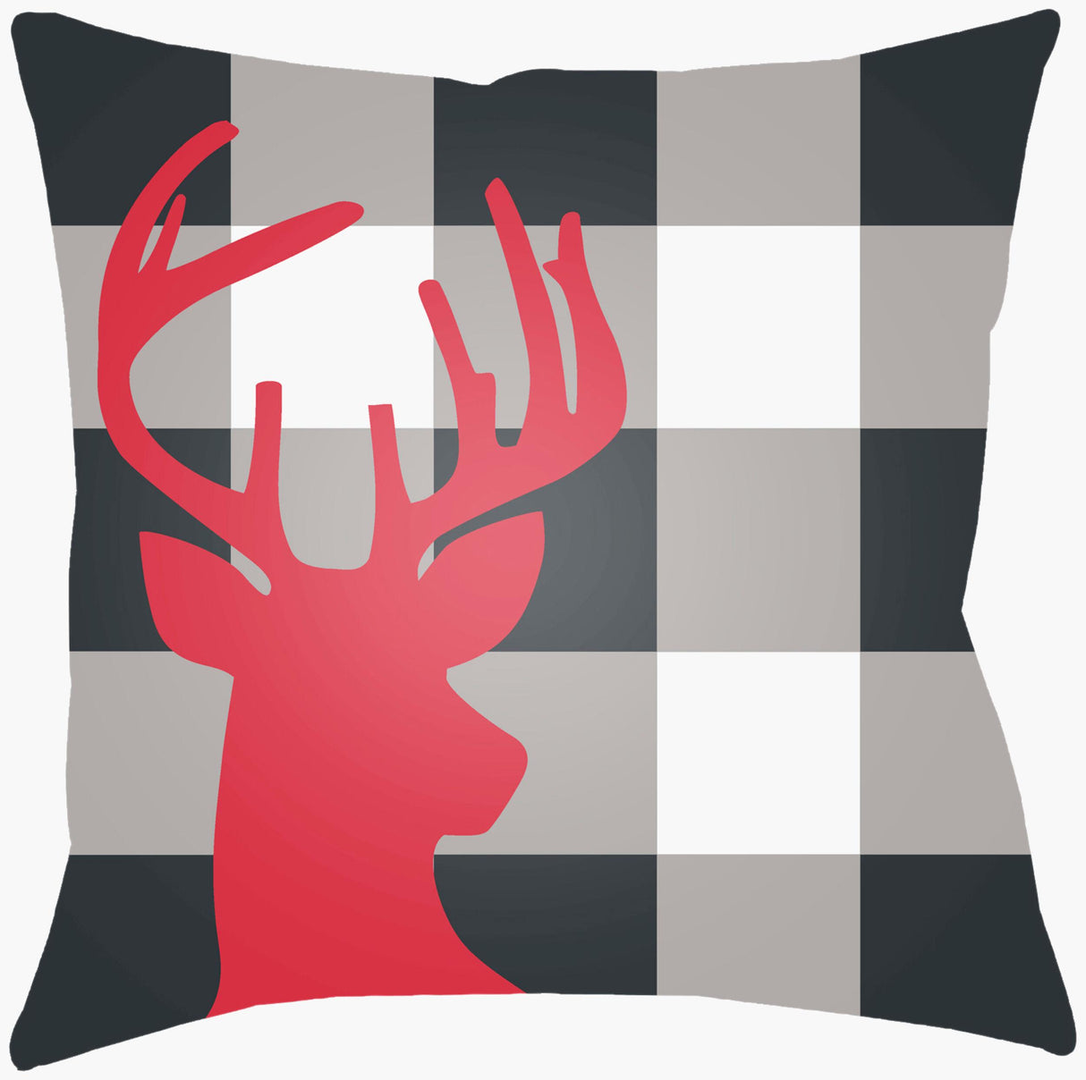 Livabliss Reindeer Buffalo RDB-001 18"L x 18"W Pillow