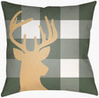 Livabliss Reindeer Buffalo RDB-002 18"L x 18"W Pillow