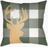 Livabliss Reindeer Buffalo RDB-002 18"L x 18"W Pillow