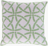 Surya Rain RG-003 Grass Green;Light Beige 20"L x 20"W Fabric