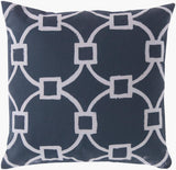Surya Rain RG-045 Light Beige;Navy 20"L x 20"W Fabric