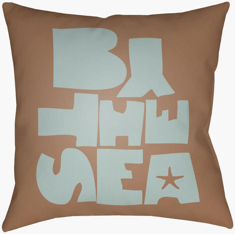 Surya Rain RG-074 Pale Blue;Tan 26"L x 26"W Fabric