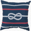 Surya Rain RG-079 Blush;Navy;Red 18"L x 18"W Fabric