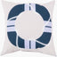 Surya Rain RG-082 Dark Blue;Light Gray;Pale Blue 26"L x 26"W Fabric