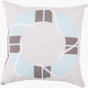 Surya Rain RG-084 Dark Brown;Light Gray;Pale Blue 26"L x 26"W Fabric