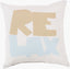 Surya Rain RG-092 Off-White;Pale Blue;Taupe 20"L x 20"W Fabric
