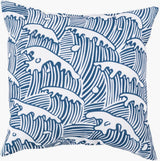 Surya Rain RG-096 Blush;Dark Blue 18"L x 18"W Fabric