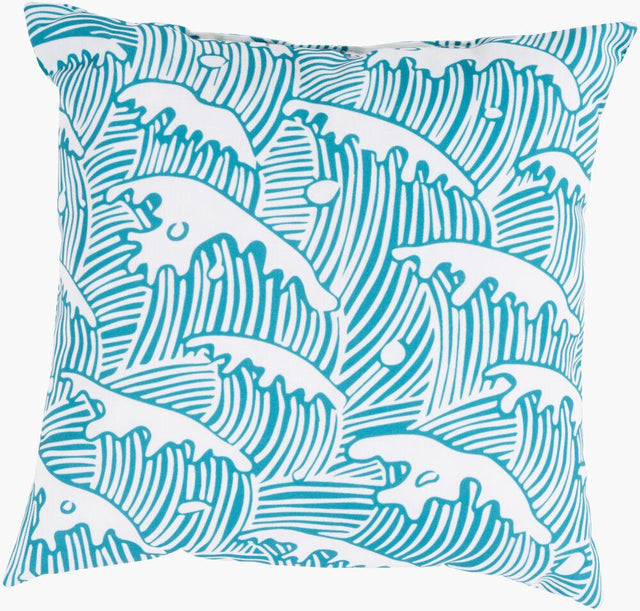 Surya Rain RG-098 Aqua;Blush 26"L x 26"W Fabric