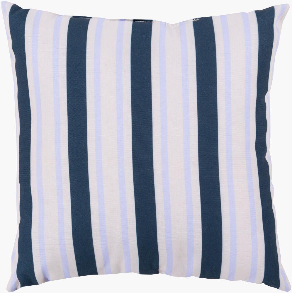 Surya Rain RG-109 Light Gray;Navy;Pale Blue 18"L x 18"W Fabric