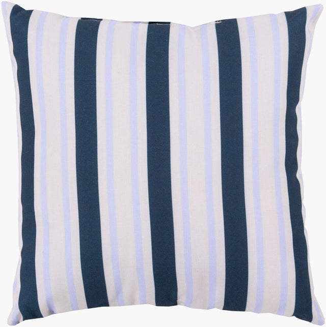 Surya Rain RG-109 Light Gray;Navy;Pale Blue 18"L x 18"W Fabric