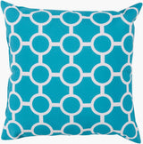 Surya Rain RG-118 Aqua;Light Gray 20"L x 20"W Fabric