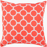 Surya Rain RG-120 Coral;Light Gray 26"L x 26"W Fabric