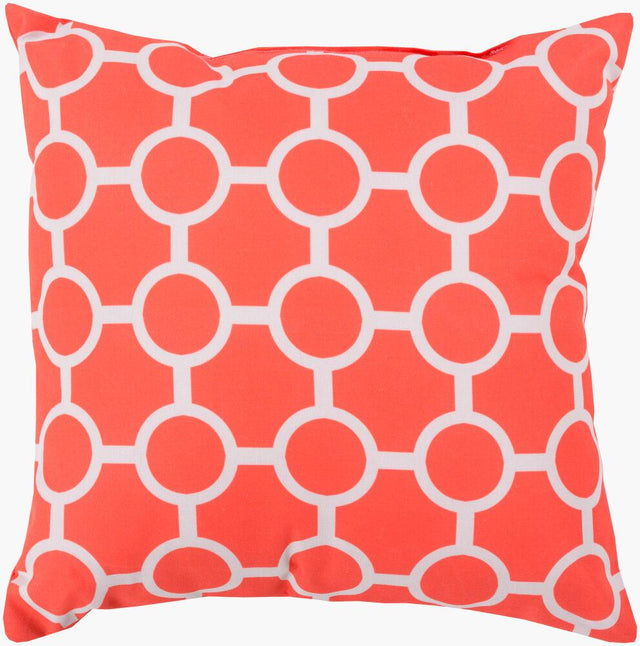 Surya Rain RG-120 Coral;Light Gray 26"L x 26"W Fabric