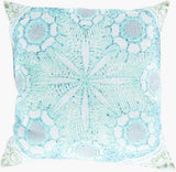 Surya Rain RG-133 Black;Ivory;Light Blue;Light Green;Medium Gray;Olive 18"L x 18"W Fabric