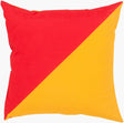 Surya Rain RG-136 Red;Saffron 18"L x 18"W Fabric