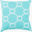 Surya Rain RG-145 Aqua;Off-White 20"L x 20"W Fabric