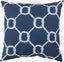 Surya Rain RG-146 Ink Blue;Off-White 26"L x 26"W Fabric