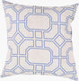 Surya Rain RG-154 Dark Blue;Light Gray 20"L x 20"W Fabric