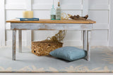 Surya Rain RG-165 Aqua;Off-White 20"L x 20"W Fabric