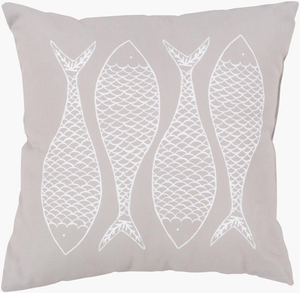Surya Rain RG-170 Off-White;Taupe 20"L x 20"W Fabric