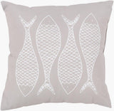 Surya Rain RG-170 Off-White;Taupe 20"L x 20"W Fabric