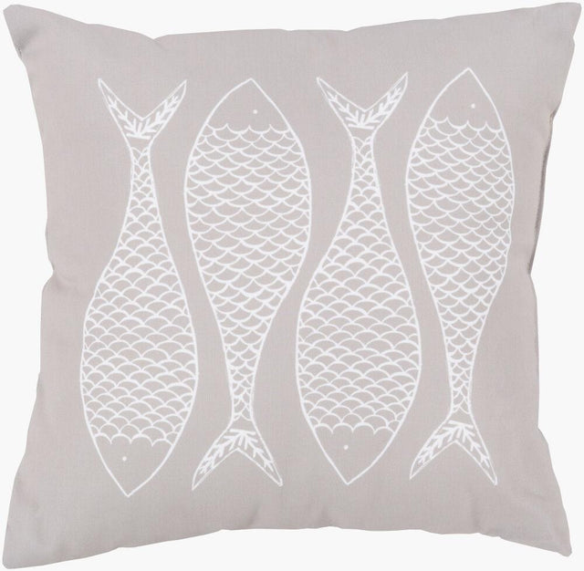 Surya Rain RG-170 Off-White;Taupe 20"L x 20"W Fabric