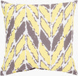 Surya Rain RG-173 Bright Yellow;Taupe 20"L x 20"W Fabric