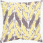 Surya Rain RG-173 Bright Yellow;Taupe 20"L x 20"W Fabric