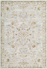 Surya Roseanne RSE-2303 Cream;Ivory;Light Gray;Mustard;Olive;Pale Blue;Rust;Sage 2'7" x 10' Rug
