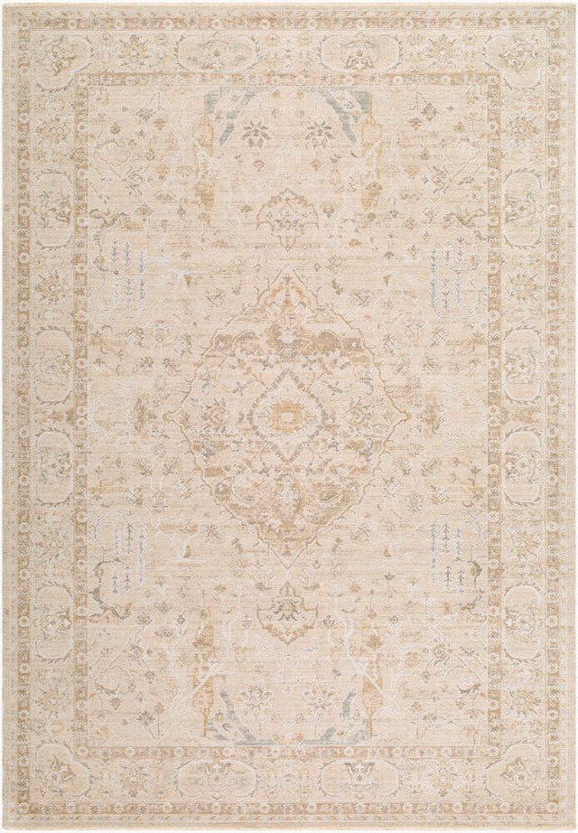 Surya The Vintage Edit RZVE-2300 Cream;Light Beige;Medium Gray;Sage;Seafoam;Tan 5' x 7'5" Rug