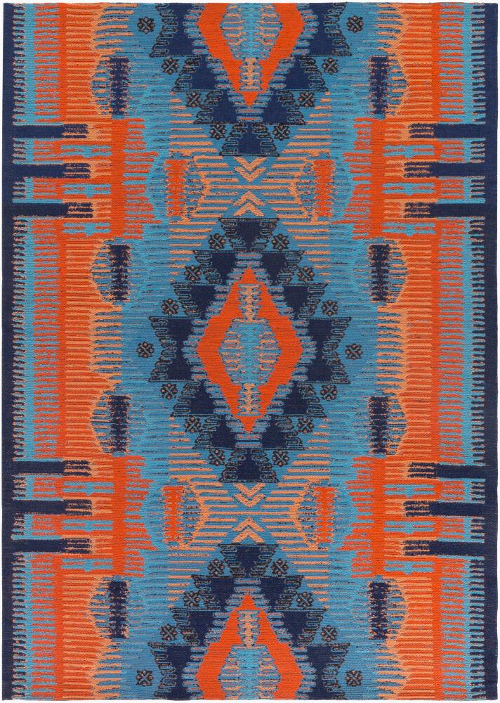 Surya Sajal SAJ-1061 Blue;Brown;Burnt Orange;Ink Blue;Navy;Peach 9' x 13' Rug